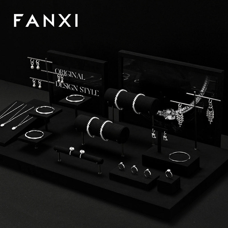 OIRLV Wholesale black metal jewelry display set : TT486