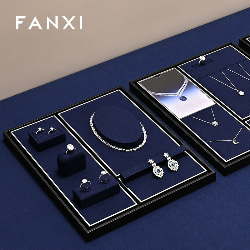 OIRLV Fashion Blue Metal Jewelry Combination Set :TT495