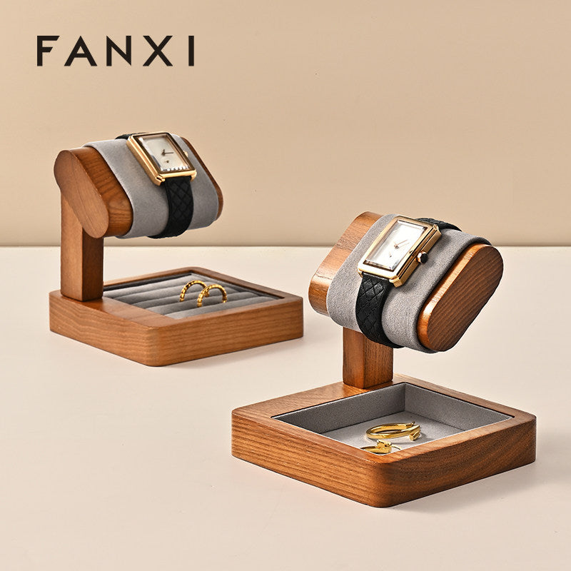 OIRLV High quality gray solid wood Watch display stand ： SM236