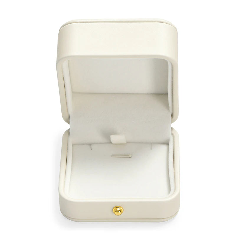 OIRLV Cream PU Leather Jewelry Gift Packaging Box H153