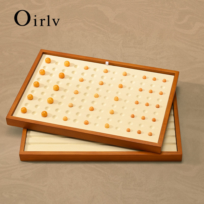 OIRLV Solid Wood Jewelry Tray / Bead Display Tray :P233