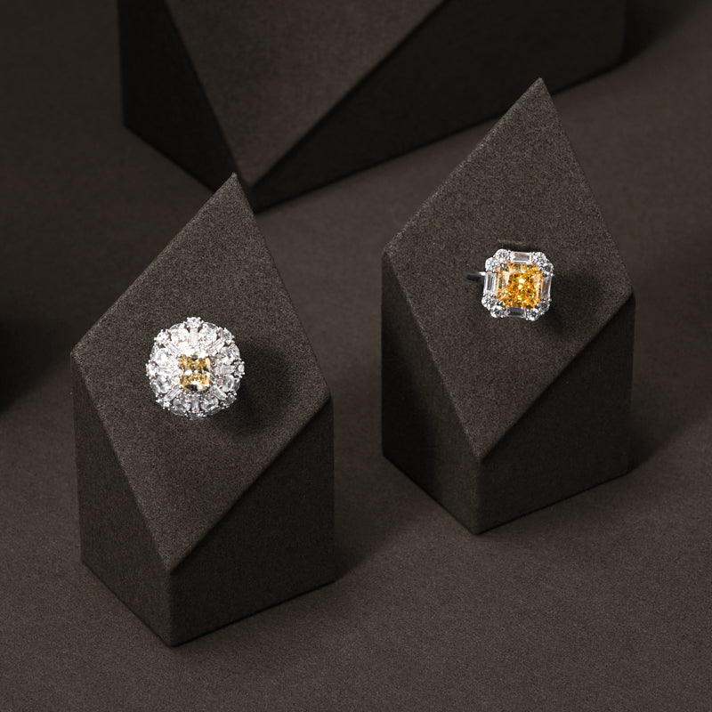 OIRLV Brown Ring Pendant Earrings Jewelry Display Set TT376