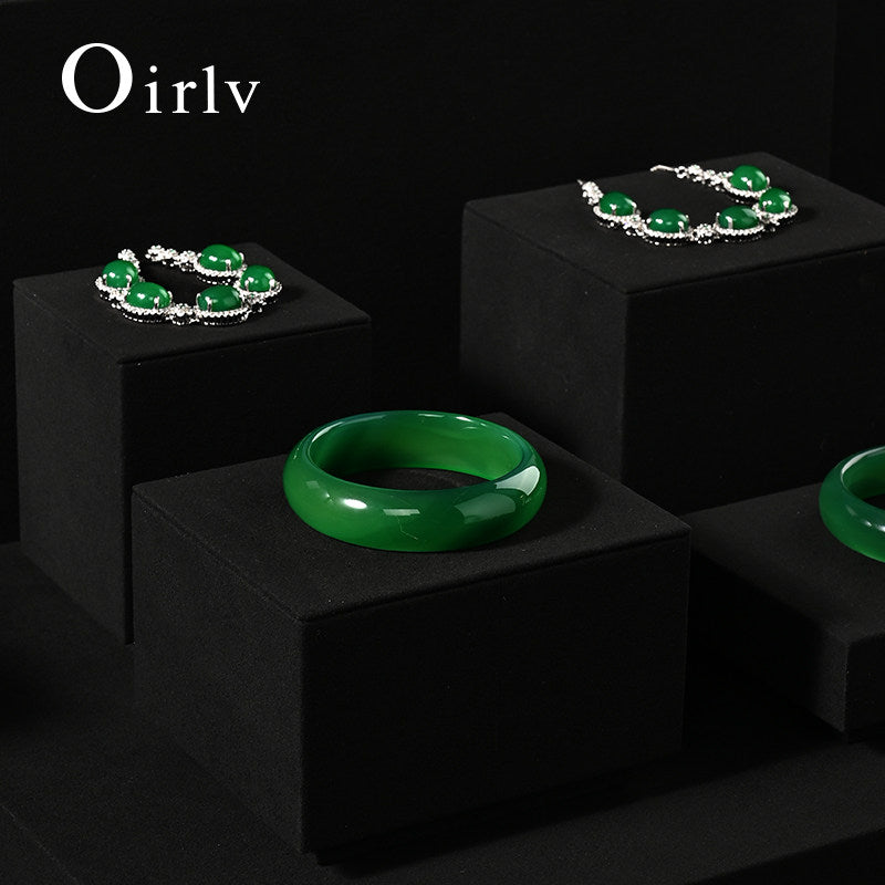 Black Beige Grey Cube Jewelry Display Set TT254