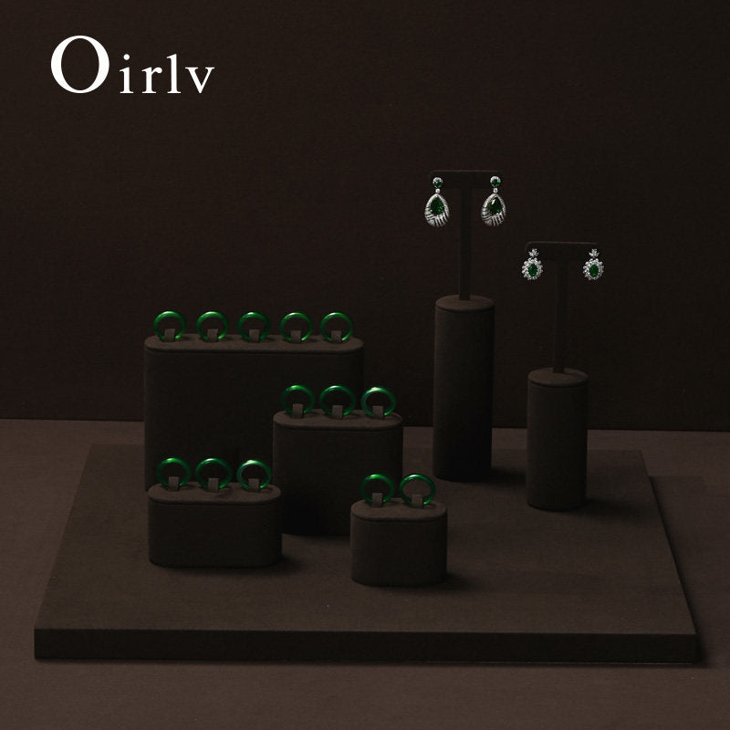 OIRLV Factory brown Microfiber fashion jewelry set ：TT482