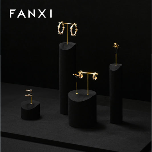 OIRLV High quality Black Microfiber jewelry:TT536