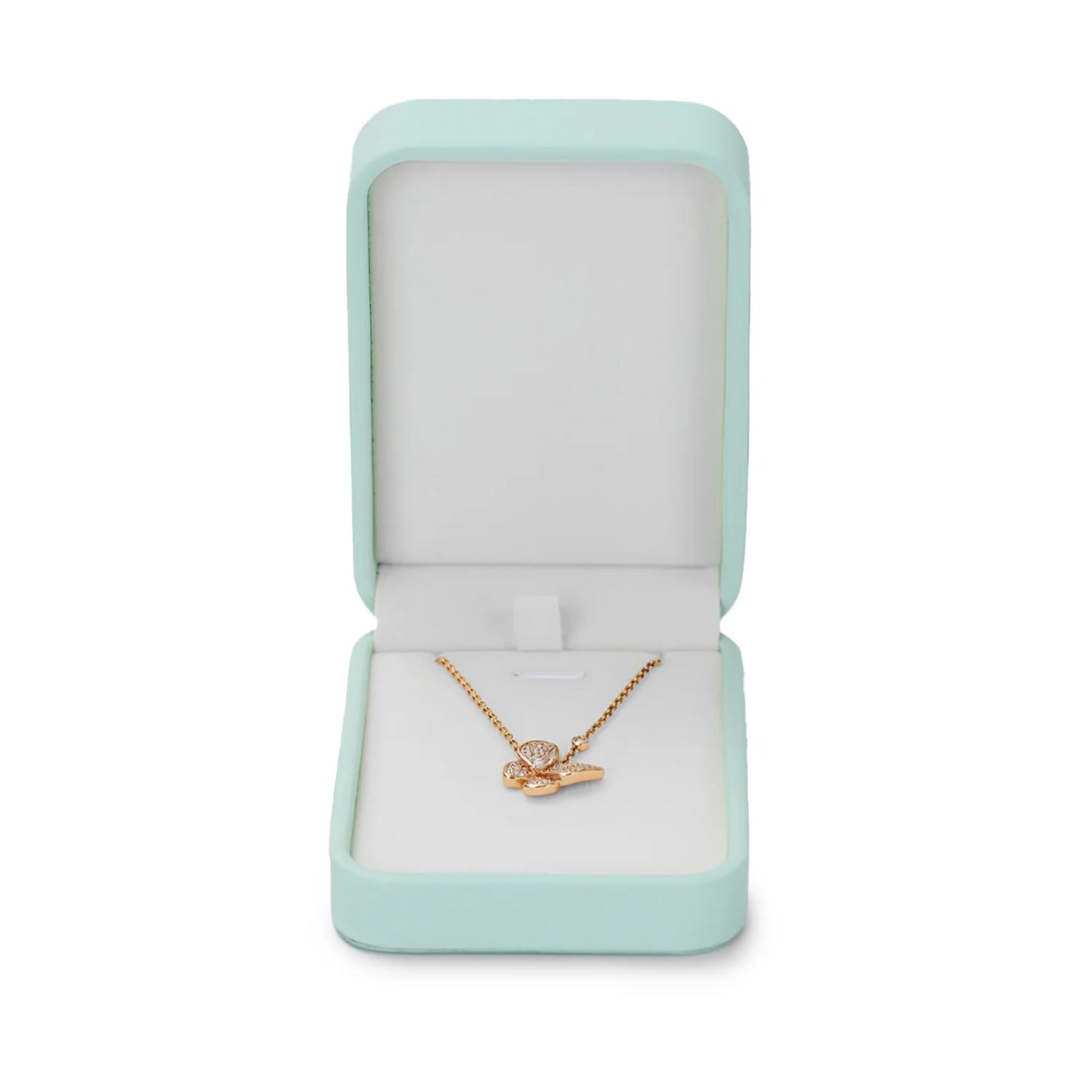 OIRLV Green PU Leather Velvet Jewelry Packaging Box H142