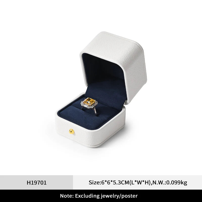 OIRLV Classic White Blue Color Jewelry Packaging Box H197