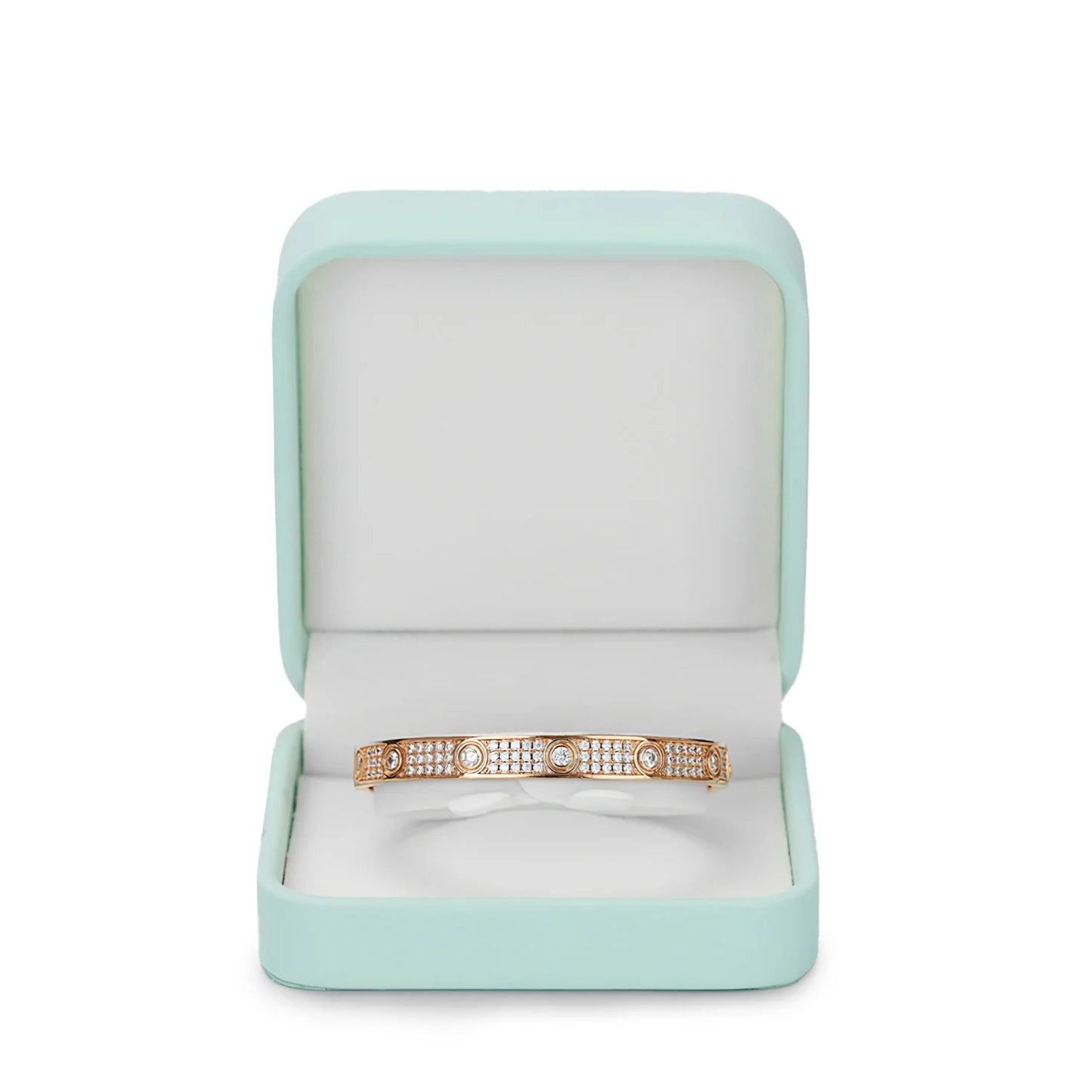 OIRLV Green PU Leather Velvet Jewelry Packaging Box H142