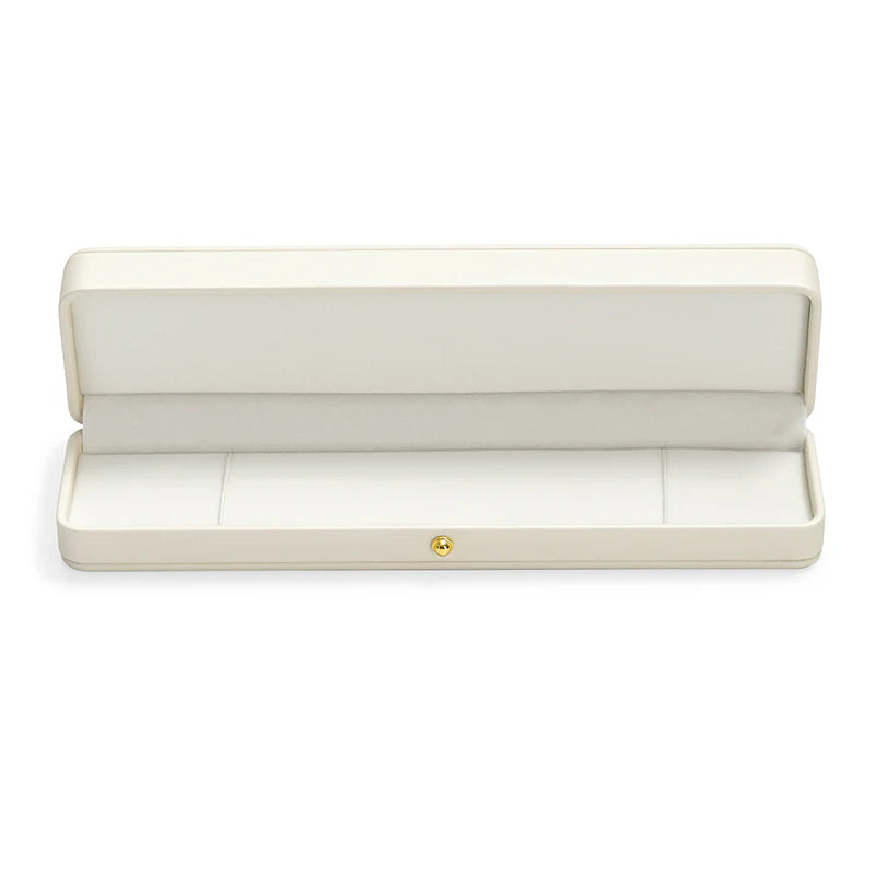 OIRLV Cream PU Leather Jewelry Gift Packaging Box H153