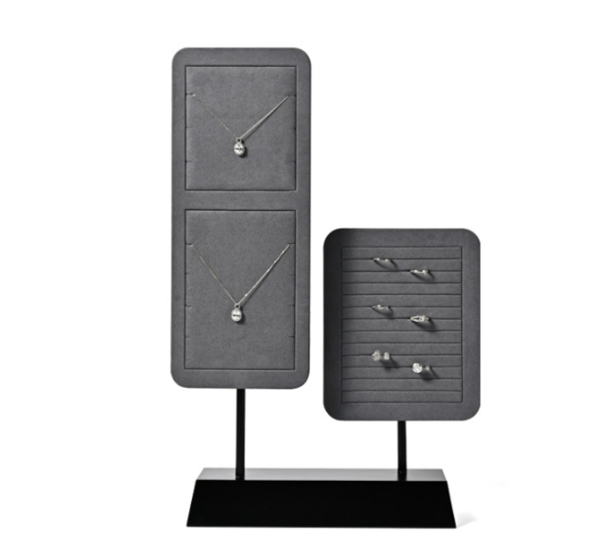 OIRLV Hot sale Dark grey Baking paint Jewelry display stand: PU109