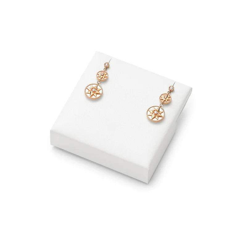 Oirlv White PU Leather Earrings Ring Necklace Jewelry Display Set TT323