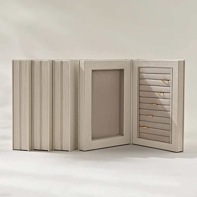 Luxury PU Leather Jewelry Packaging Box H188