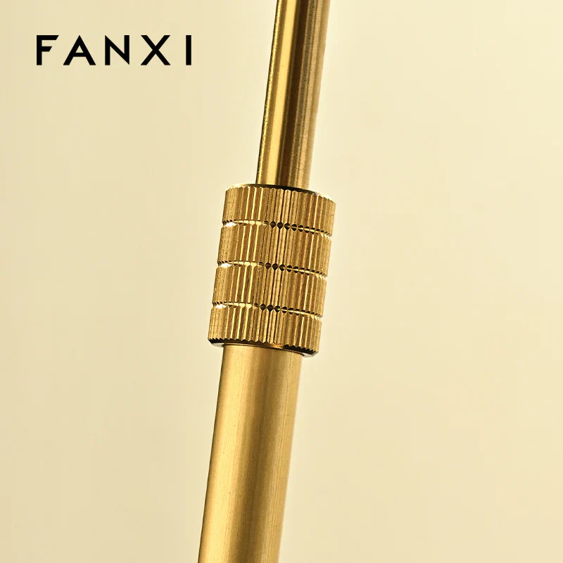 Luxury Black/Beige/Gray/Blue Microfiber Necklace Bust Display Stand RX115