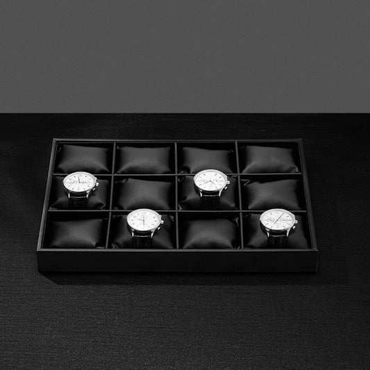 Black PU Leather Jewelry Display Tray P017