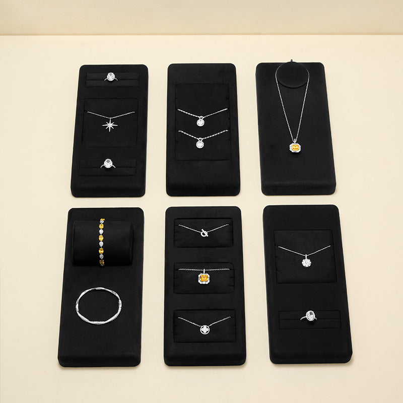 Black Microfiber Jewelry Display Set TT070