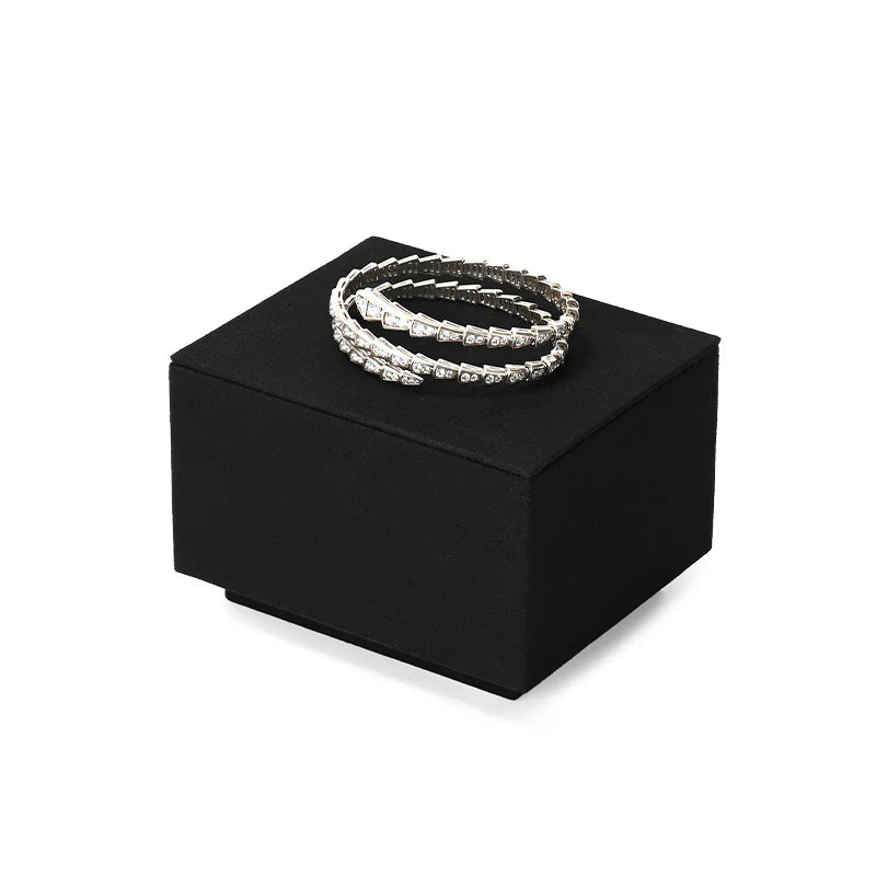 Black Beige Grey Cube Jewelry Display Set TT254