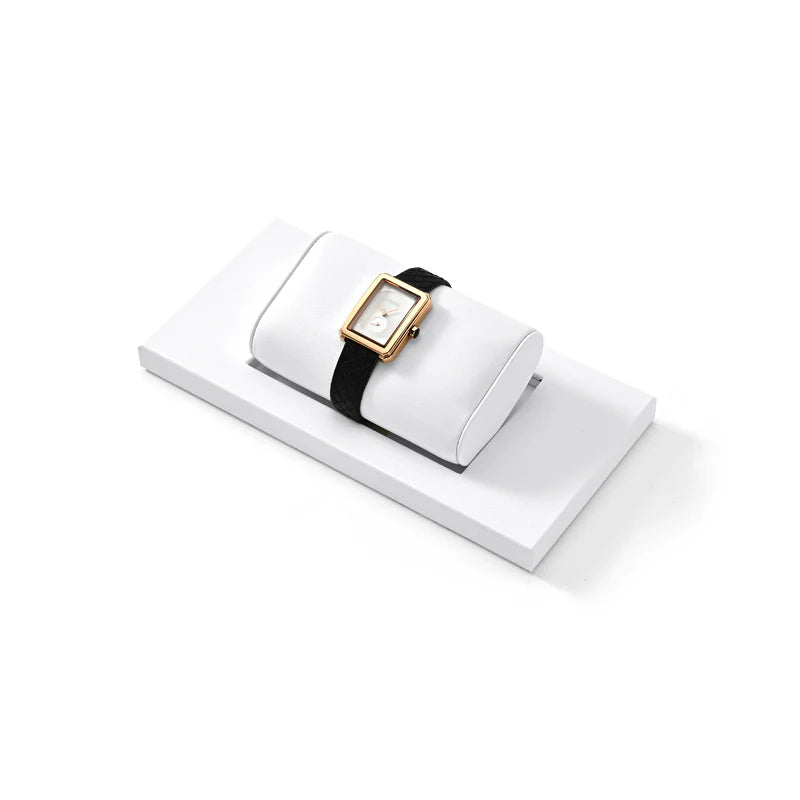 Oirlv White PU Earrings Ring Necklace Jewelry Display Set TT299