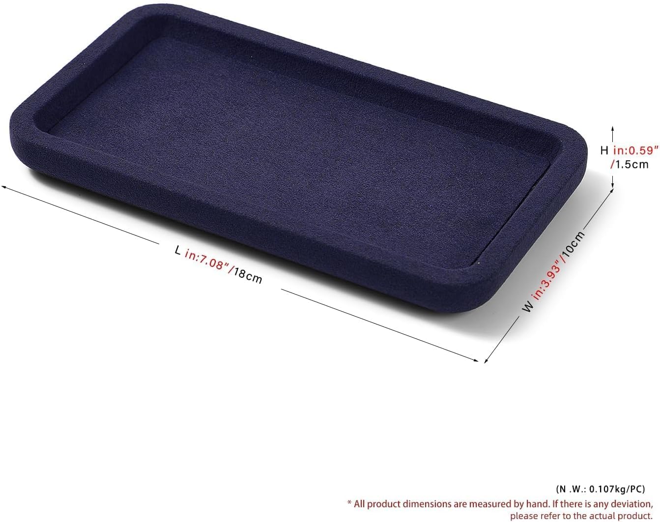 OIRLV Microfiber Jewelry Trays Stackable ：P201