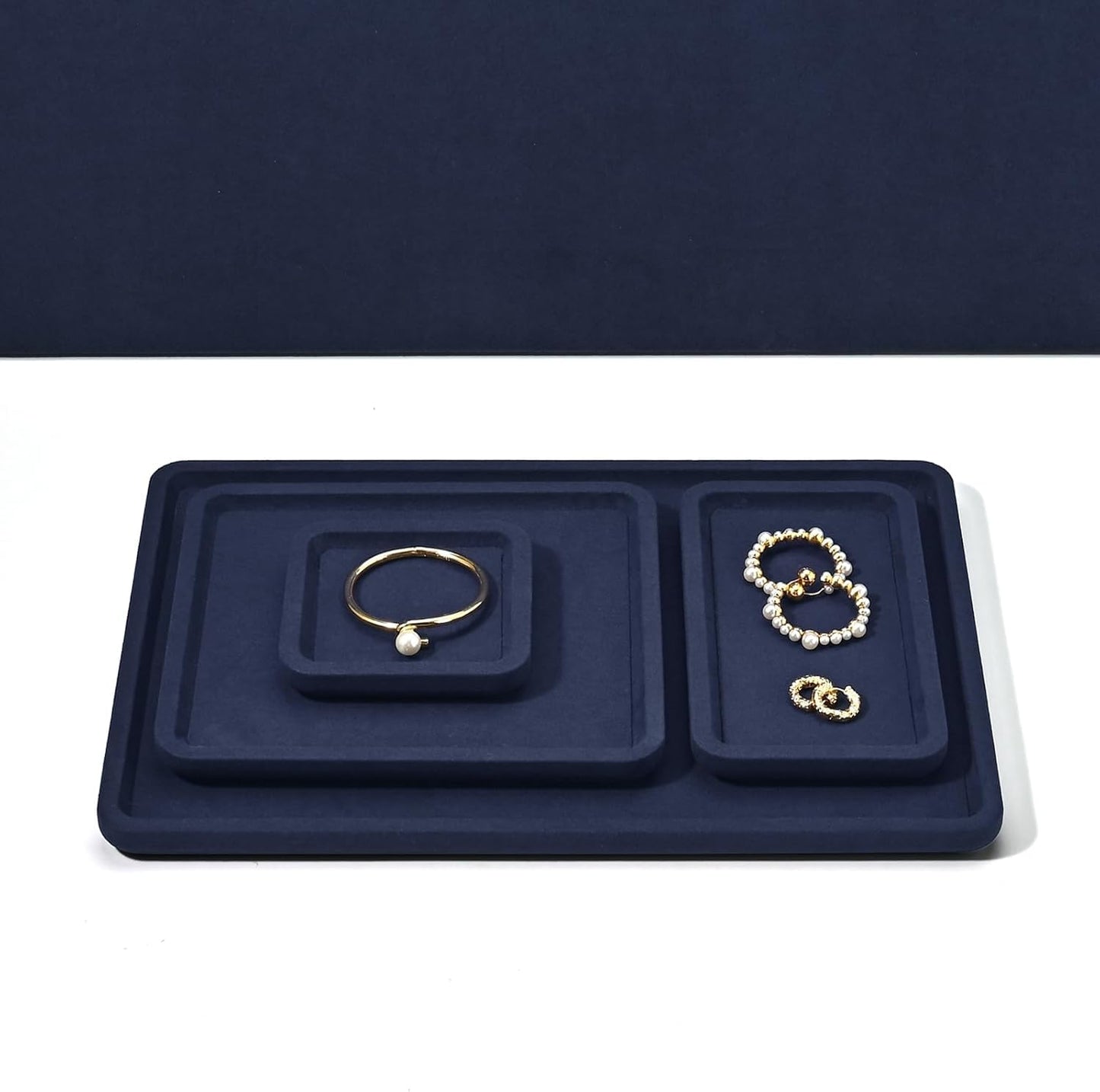 OIRLV Microfiber Jewelry Trays Stackable ：P201