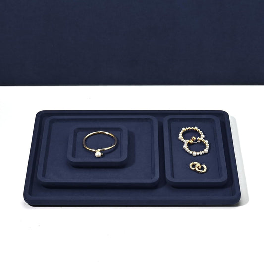 OIRLV Microfiber Jewelry Trays Stackable ：P201