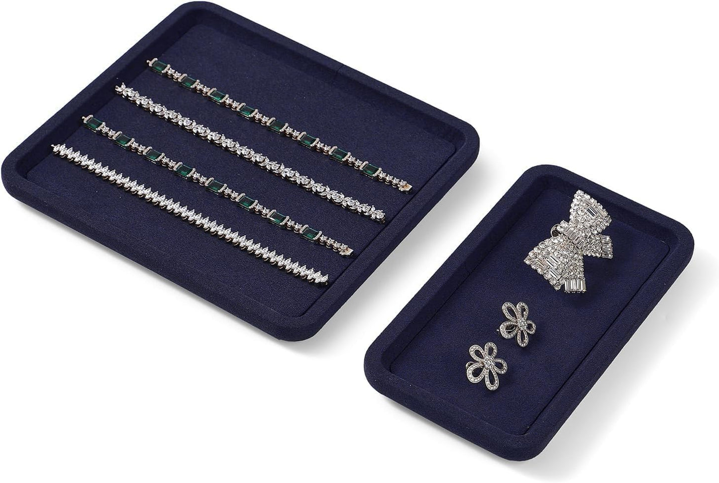 OIRLV Microfiber Jewelry Trays Stackable ：P201