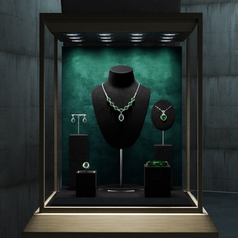 Luxury Black Showcase Display Set TT064