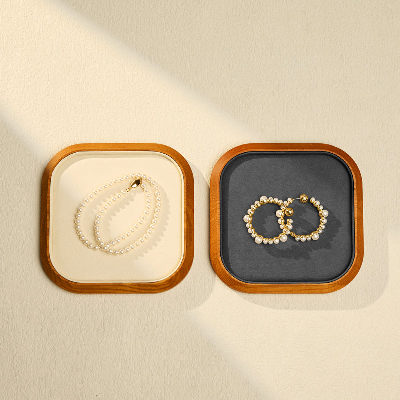 Wholesale Polychrome Wooden Jewelry Display Tray P237