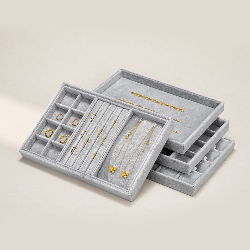 OIRLV Velvet Stackable Jewelry Tray P001