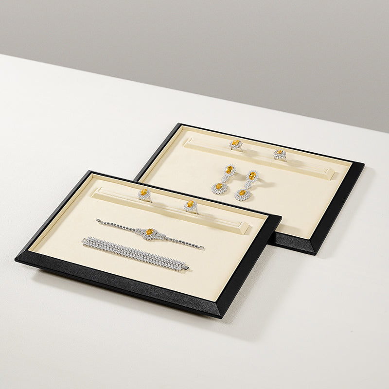 OIRLV PU leather Microfiber Jewelry Plate:P240