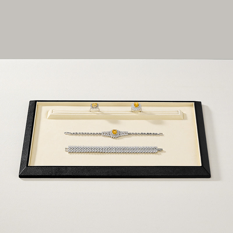 OIRLV PU leather Microfiber Jewelry Plate:P240