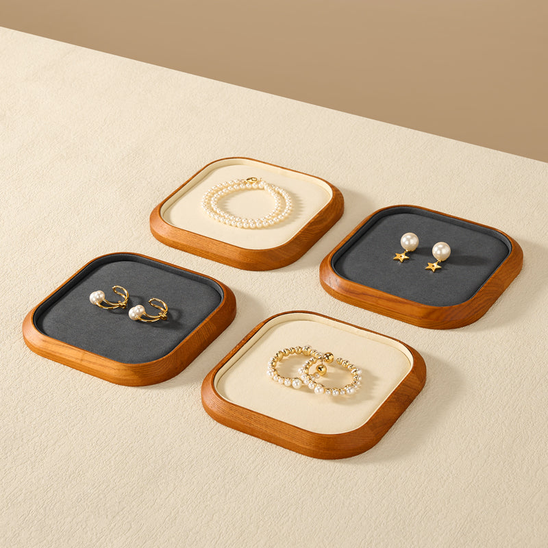 Wholesale Polychrome Wooden Jewelry Display Tray P237