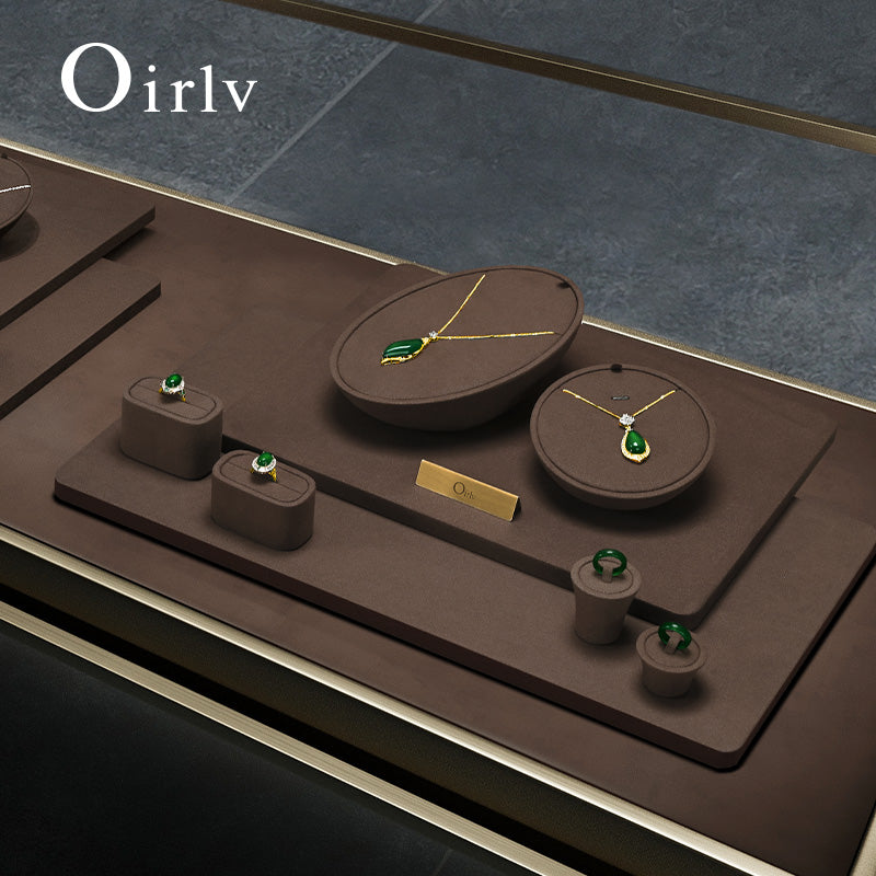 Coffee Rings Necklace Jewelry Display Set TT245