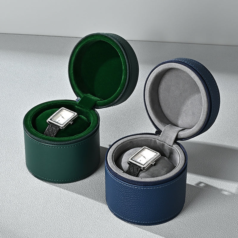 PU Leather Watch Storage Box Travel Single Watch Case Watch Box B017