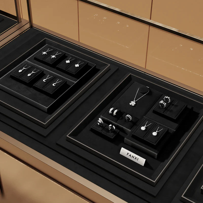 OIRLV high quality Black Metal luxurious jewelry display：TT369