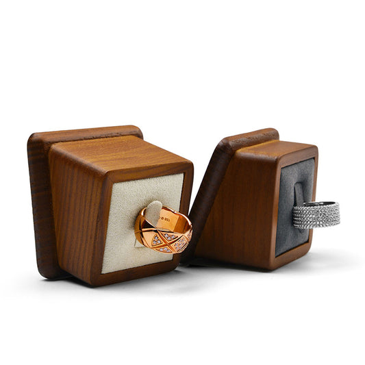 New Bevel Block Ash Microfiber Jewelry Rack SM102