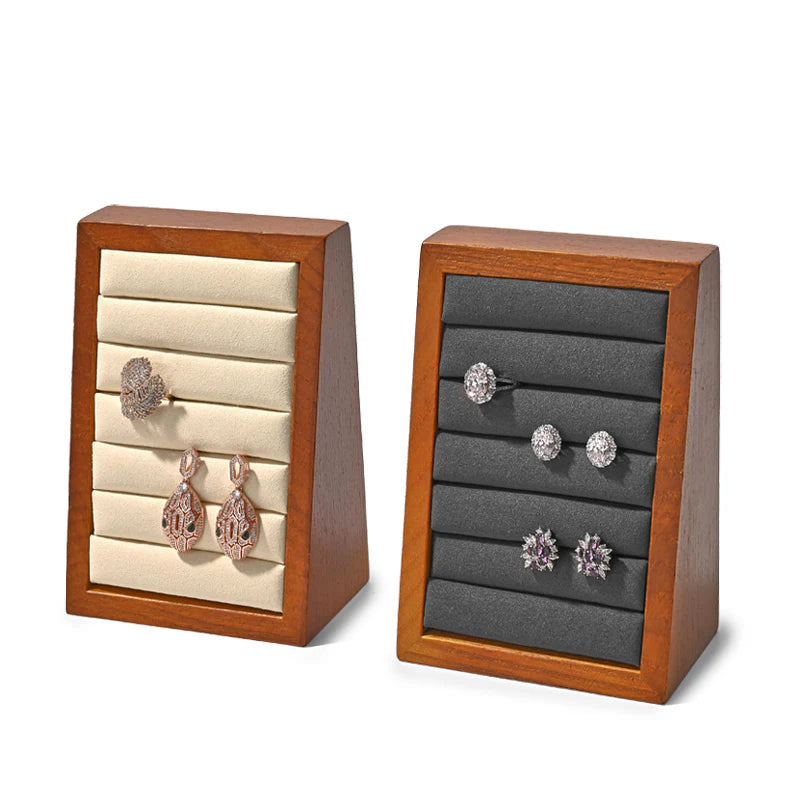 Solid Wood Jewelry Ring Display Stand SM216