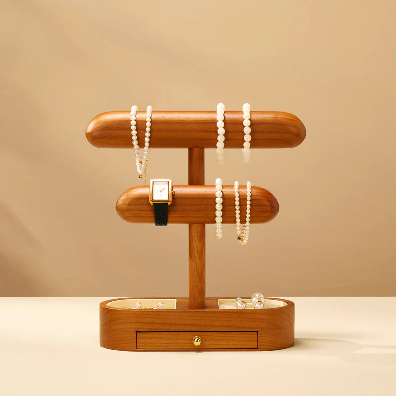 OIRLV solid wood watch and jewelry rack/wrist watch display stand SM245