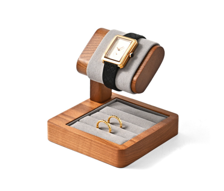 OIRLV High quality gray solid wood Watch display stand ： SM236