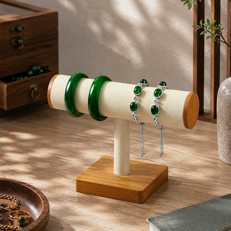 Wood T Bar Watch Bracelet Jewelry Display Stand SM068