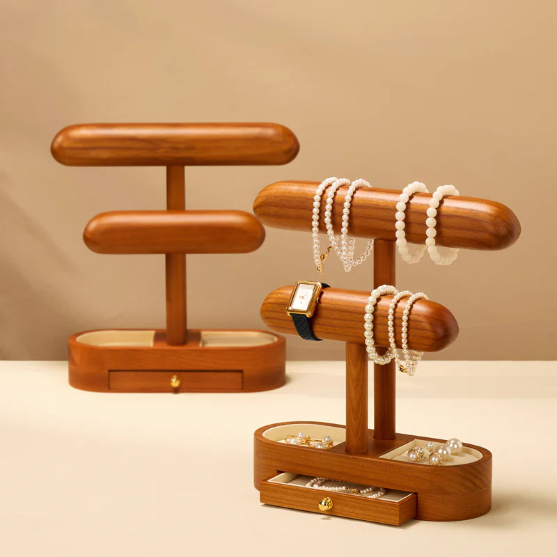 OIRLV solid wood watch and jewelry rack/wrist watch display stand SM245