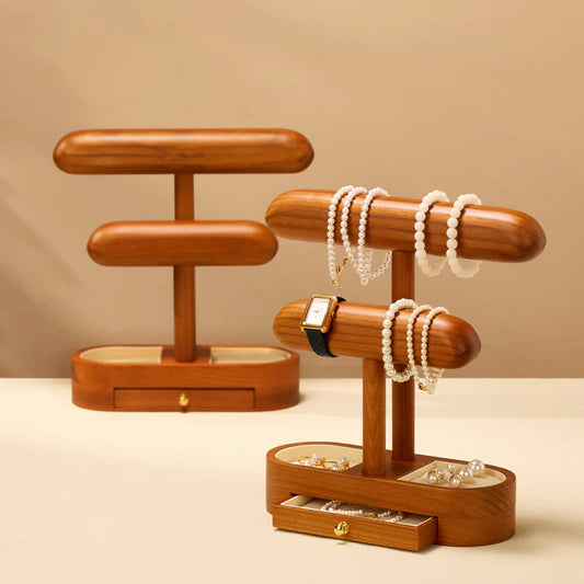 OIRLV solid wood watch and jewelry rack/wrist watch display stand SM245