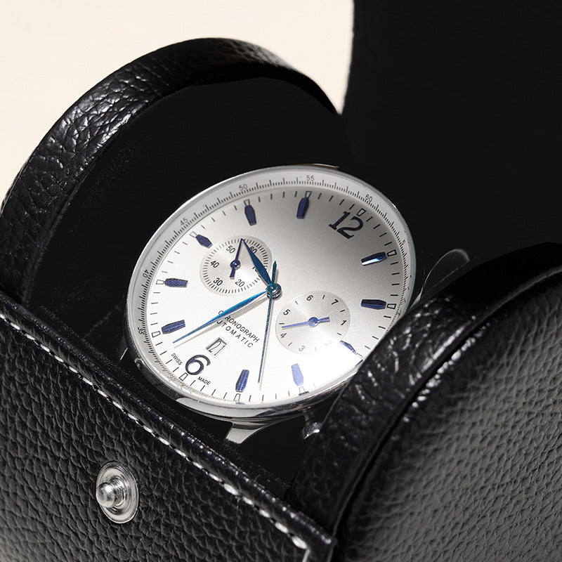 Portable Leatherette Watch Travel Box B009