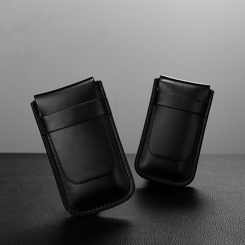 Customized Logos Genuine Leather Watch Pouch D056