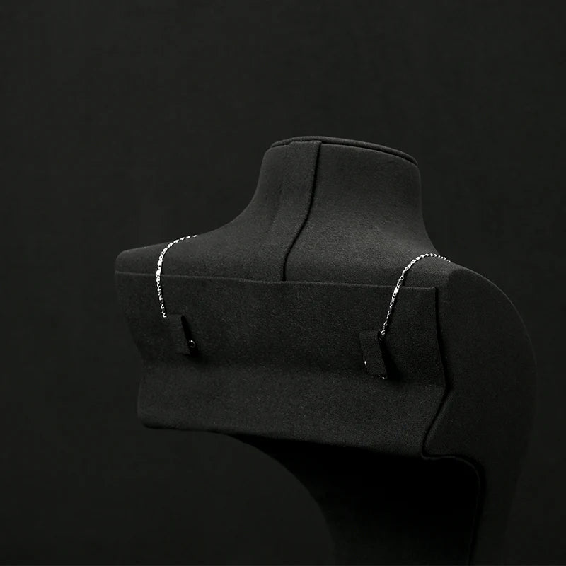 Elegant Microfiber Necklace Bust Display Stand RX093