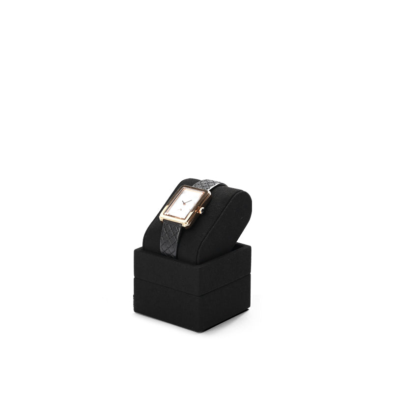 OIRLV luxury fashion black microfiber watch display stand with metal structure : TT278
