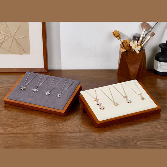 Solid Wood 8 Slots Necklace Jewelry Display Stand SM027