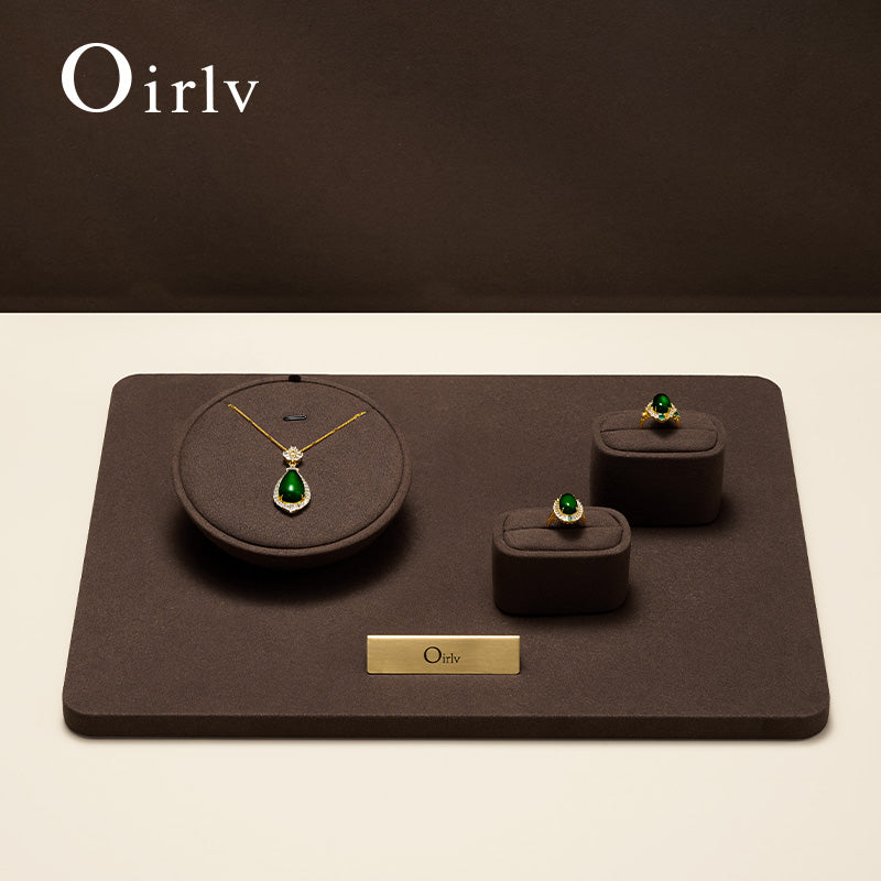 Coffee Rings Necklace Jewelry Display Set TT245