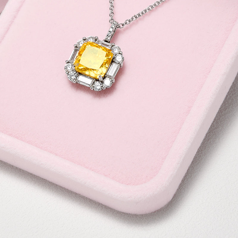 Pink Round Corner Flannelette Jewelry Packaging Box H008