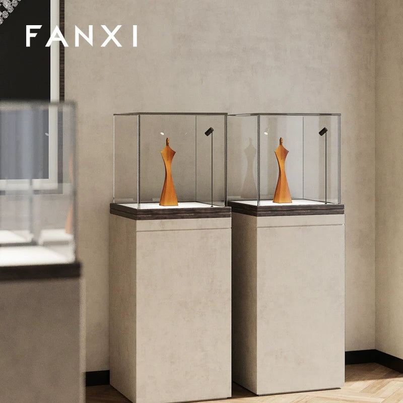 Solid Wood Jewelry Display Rack - High-End Designer Necklace Stand SM222