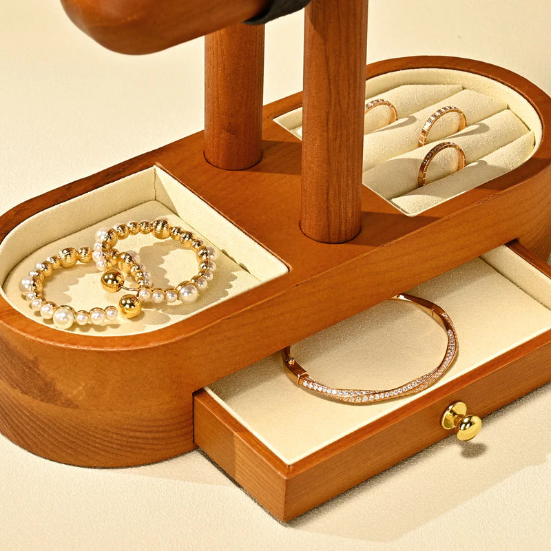 OIRLV solid wood watch and jewelry rack/wrist watch display stand SM245